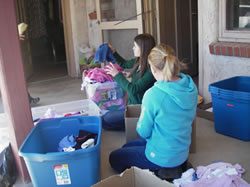 sorting clothing