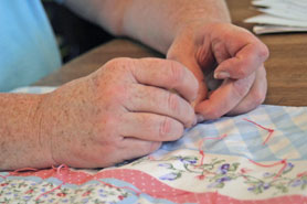 quilter hands